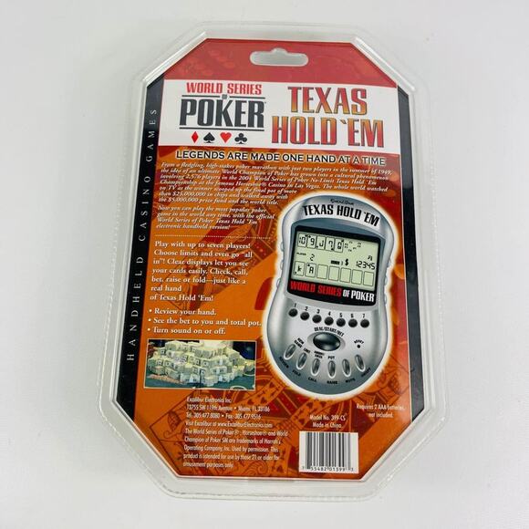 Texas Hold ‘Em World Series of Poker Electonic Game; Unopened - Picture 3 of 4